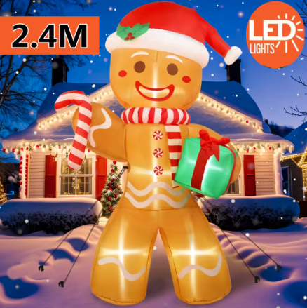 Christmas Inflatable Gingerbread Man 8ft – Venloo Decoration