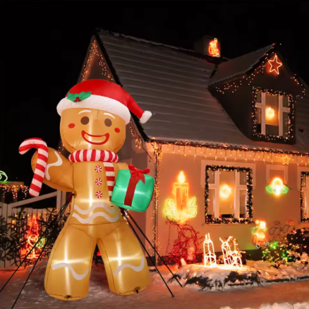 Christmas Inflatable Gingerbread Man 8ft – Venloo Decoration