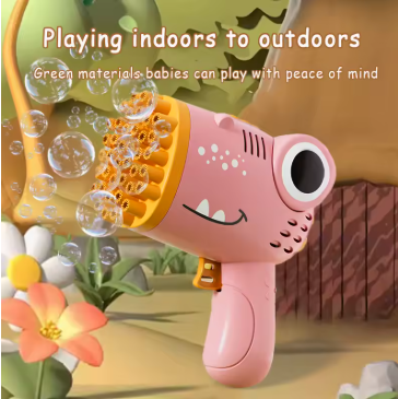 Venloo DinoBreeze™ – Electric Handheld Bubble Machine