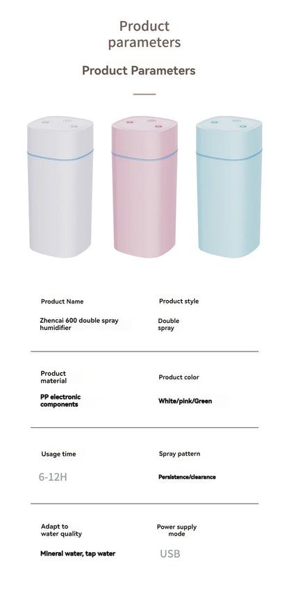 Mist Humidifier USB Dual - Venloo Decoraction